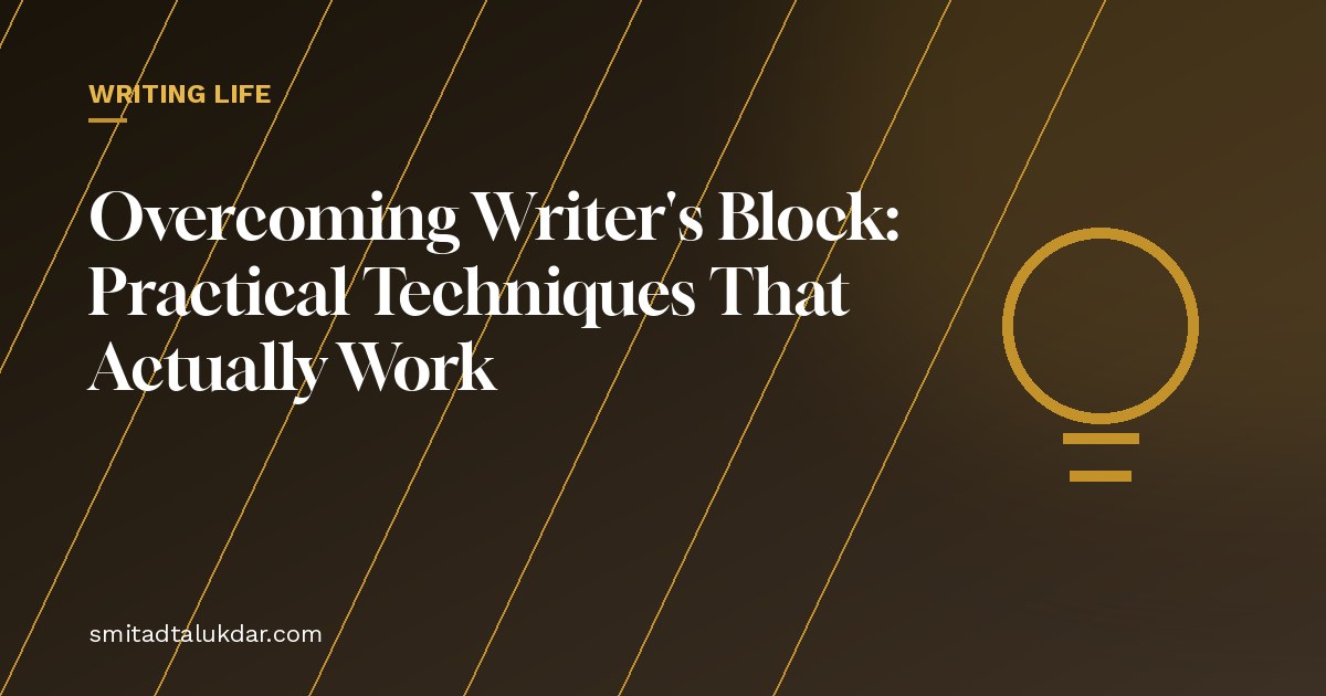 Overcoming Writer's Block: Practical Techniques That Actually Work — article banner