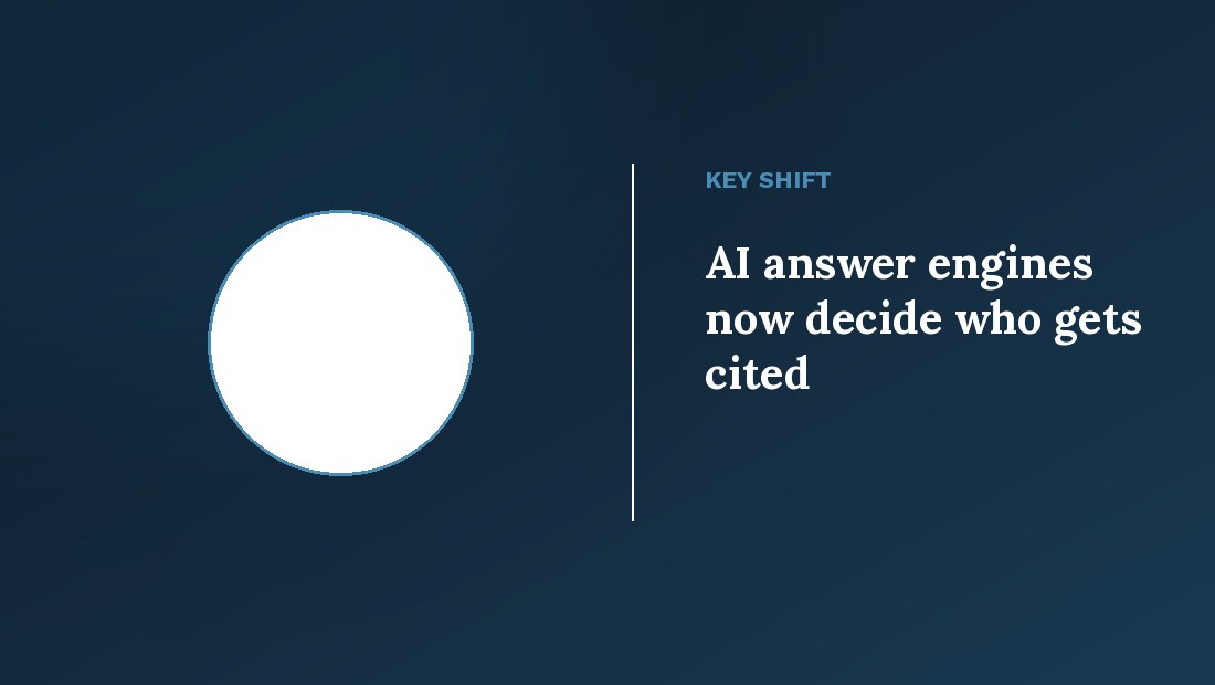 AI answer engines now decide who gets cited — answer engine optimization